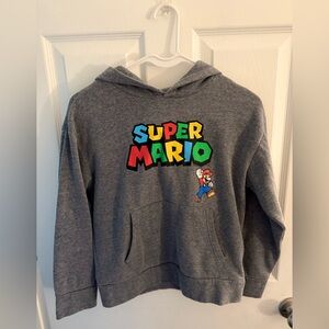 Old Navy Kids Gray Super Mario Hoodie
